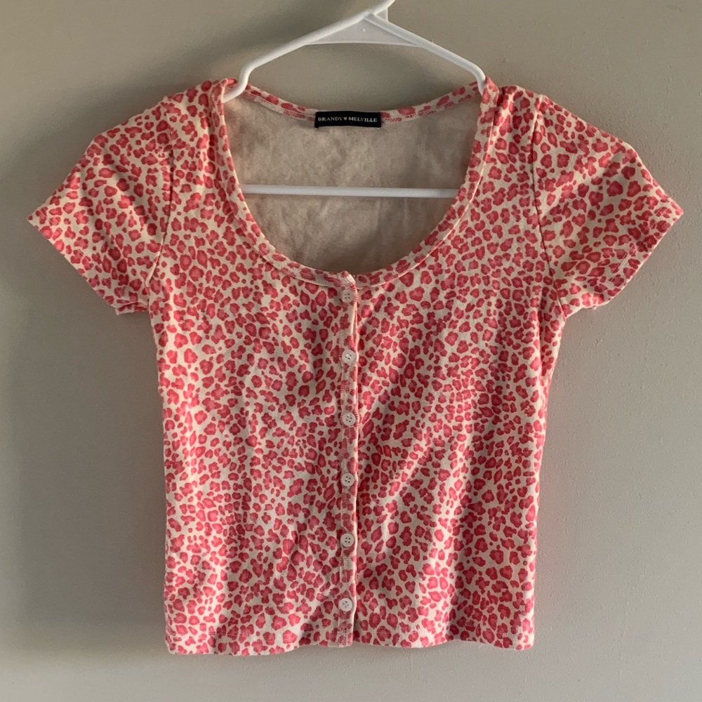 Brandy melville pink cheetah zelly